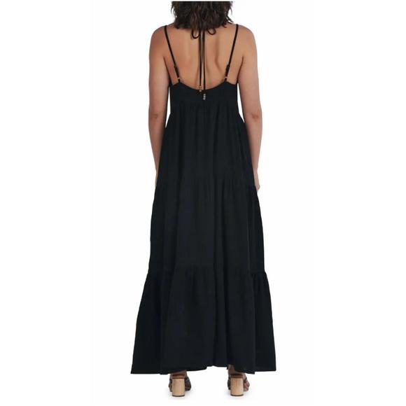 NEW CHARLIE HOLIDAY harlow maxi dress in black - Picture 2 of 3